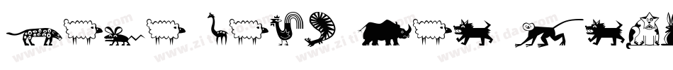 Mini Pics Lil Flowers字体转换